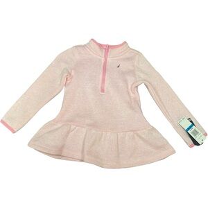 ⬇️NWT Nautica Girl’s Long Sleeve Pink Dress 24 months